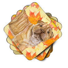 Load image into Gallery viewer, Shar Pei Puppy Fall Foam Coaster  BB9980FC