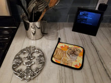 Load image into Gallery viewer, Shar Pei Puppy Fall Pot Holders - Set of 2 - Heat-Resistant Kitchen Essentials BB9980PTHD