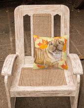 Load image into Gallery viewer, Shar Pei Puppy Fall Fabric Decorative Pillow BB9980PW1818