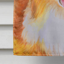 Load image into Gallery viewer, Sheltie Fall Flag Canvas House Size BB9981CHF
