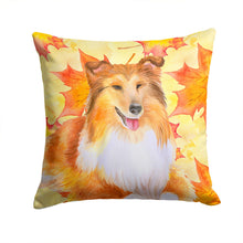 Load image into Gallery viewer, Sheltie Fall Throw Pillow - 14x14 Decorative Pillow – Art for Your Home &amp; Patio BB9981PW1414