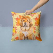 Load image into Gallery viewer, Tibetan Mastiff Fall Throw Pillow - 14x14 Decorative Pillow – Art for Your Home &amp; Patio BB9982PW1414