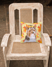 Load image into Gallery viewer, Yorkshire Terrier #2 Fall Fabric Decorative Pillow BB9984PW1818