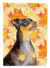 Load image into Gallery viewer, Miniature Pinscher #2 Fall Garden Flag - Outdoor Decorative Yard Flag BB9985GF