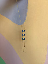 Load image into Gallery viewer, Titanium Butterfly Bolo Trio Necklace