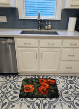 Load image into Gallery viewer, Poppies by Daphne Baxter Machine Washable Memory Foam Mat BDBA0007RUG