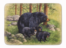 Load image into Gallery viewer, Black Bears by Daphne Baxter Machine Washable Memory Foam Mat BDBA0114RUG