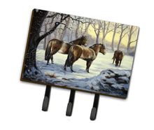Load image into Gallery viewer, Horses in Snow by Daphne Baxter Leash or Key Holder BDBA0122TH68