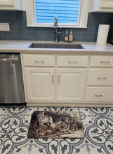 Load image into Gallery viewer, Wolf Wolves by the Den Machine Washable Memory Foam Mat BDBA0157RUG