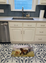 Load image into Gallery viewer, Horses in the Meadow Machine Washable Memory Foam Mat BDBA0189RUG