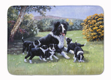 Load image into Gallery viewer, Border Collie Puppies with Momma Machine Washable Memory Foam Mat BDBA0257RUG