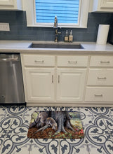 Load image into Gallery viewer, Grey Squirrels around the Tree Machine Washable Memory Foam Mat BDBA0260RUG