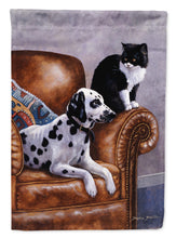 Load image into Gallery viewer, Dalmatian with Cat Flag Canvas House Size BDBA0265CHF