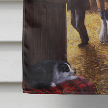 Load image into Gallery viewer, Cydesdale In The Stable Flag Canvas House Size BDBA0291CHF