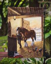 Load image into Gallery viewer, Cydesdale In The Stable Garden Flag – Decorative Outdoor Yard Flag BDBA0291GF