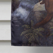 Load image into Gallery viewer, Otters by the Waterfall by Daphne Baxter Flag Canvas House Size BDBA0293CHF