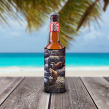 Load image into Gallery viewer, Otters by the Waterfall by Daphne Baxter Slim Can Hugger – Fun &amp; Functional Drink Coolers BDBA0293MUK