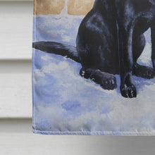 Load image into Gallery viewer, Black Labrador by the Mail Box Flag Canvas House Size BDBA0301CHF