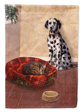 Load image into Gallery viewer, Dalmatian Somebody is in my bed Garden Flag – Decorative Outdoor Yard Flag BDBA0305GF
