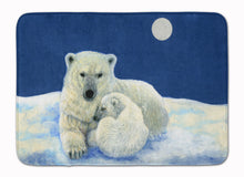 Load image into Gallery viewer, Polar Bears Moonlight Snuggle Machine Washable Memory Foam Mat BDBA0429RUG