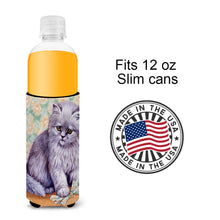 Load image into Gallery viewer, Grey Cat by Daphne Baxter Slim Can Hugger – Fun &amp; Functional Drink Coolers BDBA254AMUK