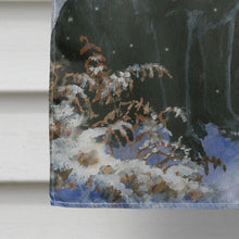 Load image into Gallery viewer, Black Labradors Snowy Day Flag Canvas House Size BDBA450ACHF