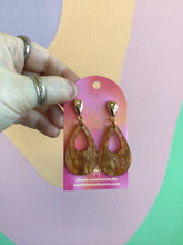 Load image into Gallery viewer, Copper Autumn Statement Earrings