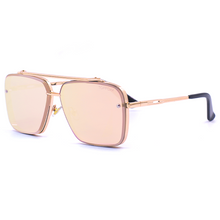 Load image into Gallery viewer, Bella -Tangle Free- Rose Gold Oversized Squared Aviators