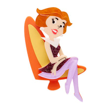 Load image into Gallery viewer, Jane Jetson Brooch by Erstwilder