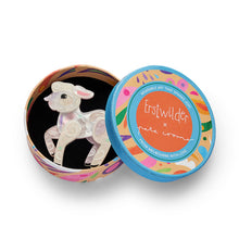 Load image into Gallery viewer, Lottie the Lamb Brooch by Erstwilder x Pete Cromer