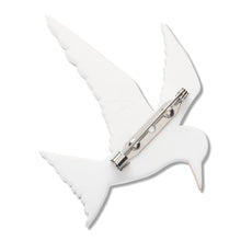 Load image into Gallery viewer, New Zealand Fairy Tern Brooch by Erstwilder