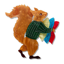 Load image into Gallery viewer, Red Squirrel Brooch by Erstwilder