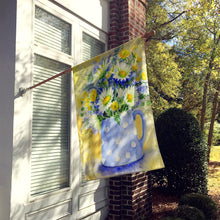 Load image into Gallery viewer, Blue and Yellow Flowers by Maureen Bonfield Flag Canvas House Size BMBO0730CHF