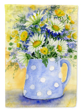 Load image into Gallery viewer, Blue and Yellow Flowers by Maureen Bonfield Flag Canvas House Size BMBO0730CHF