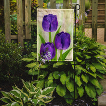 Load image into Gallery viewer, Purple Tulips by Maureen Bonfield Garden Flag – Decorative Outdoor Yard Flag BMBO1033GF