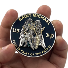 Load image into Gallery viewer, CL14-11 CBP Border Patrol Agent BPA Saint Michael Patron Saint Challenge Coin ST. MICHAEL