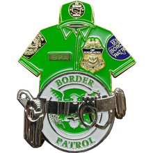 Load image into Gallery viewer, BL5-003 Border Patrol Agent CBP uniform shirt duty belt HK P2000 Honor First BPA Thin Green Line