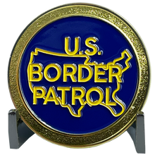 Load image into Gallery viewer, BL5-011 Border Patrol Challenge Coin BPA Patrol Agent Honor First CBP
