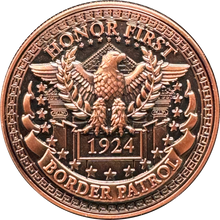 Load image into Gallery viewer, BL13-017 Border Patrol Agent Honor First Challenge Coin Veni Vidi Vici