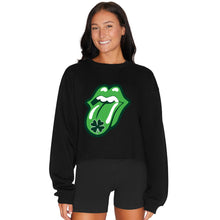 Load image into Gallery viewer, Shamrock Lips Black Crewneck