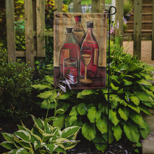 Load image into Gallery viewer, Bottles and Glasses Wine Garden Flag – Decorative Outdoor Yard Flag BTBU0169GF