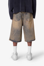 Load image into Gallery viewer, Baggy Dust Stone Denim Shorts - Vintage Blue