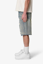Load image into Gallery viewer, Baggy Ripped Denim Shorts - Vintage Blue