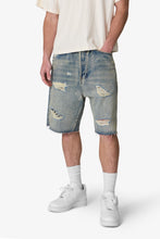 Load image into Gallery viewer, Baggy Ripped Denim Shorts - Vintage Blue