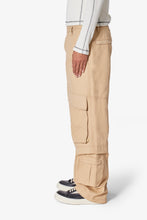 Load image into Gallery viewer, Baggy Slanted Cargo Pants - Khaki