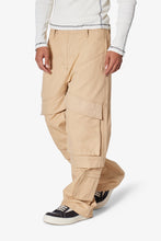 Load image into Gallery viewer, Baggy Slanted Cargo Pants - Khaki