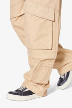 Load image into Gallery viewer, Baggy Slanted Cargo Pants - Khaki