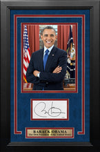 Load image into Gallery viewer, Barack Obama 44th President of the United States Autographed Framed Cut Signature Photo Collage