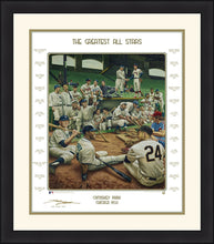 Load image into Gallery viewer, MLB Baseball's Greatest All-Stars Exclusive Dream Scene Framed Lithograph Artwork Print