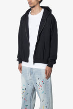 Load image into Gallery viewer, Basic Zip Up Hoodie - Black